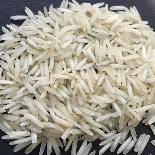 Close-up of extra-long basmati rice grains