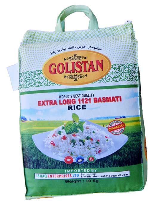 Golistan 1121 Basmati Rice retail pack